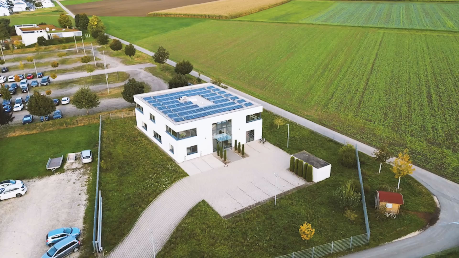 Drone view of the ProUmid building