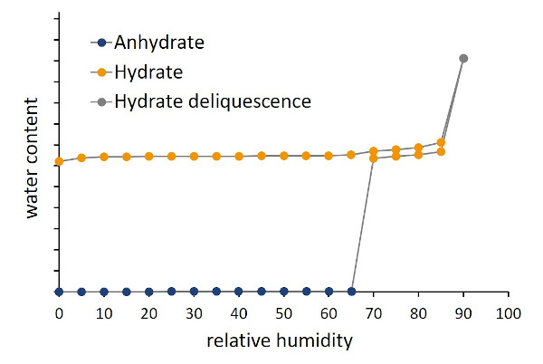 DVS hydrate formation of L-lysin HCl